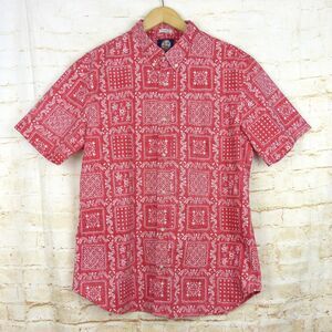 Reyn Spooner Original Lahaina Sailor Shirt Men XL Tailored Fit Red Bandana Aloha
